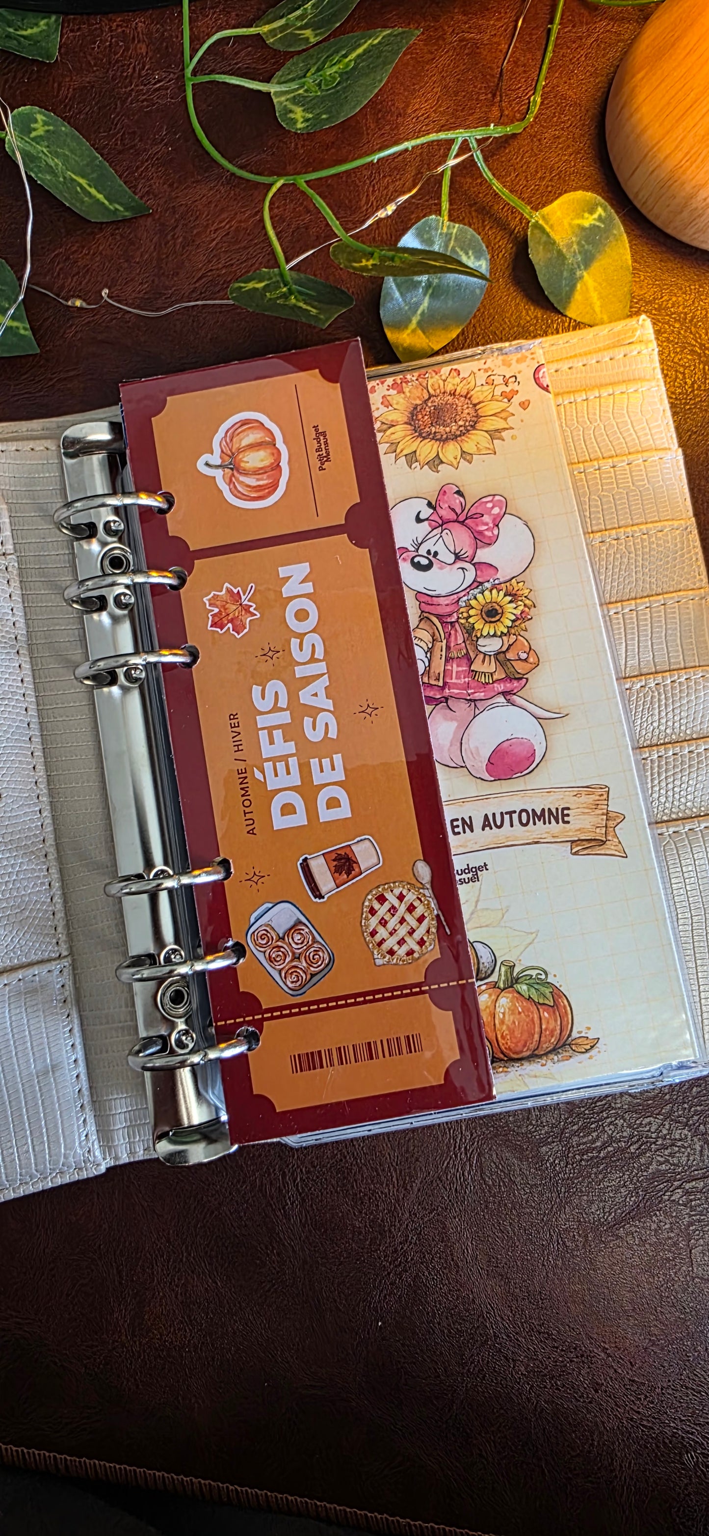 Marque-page pour classeur A6