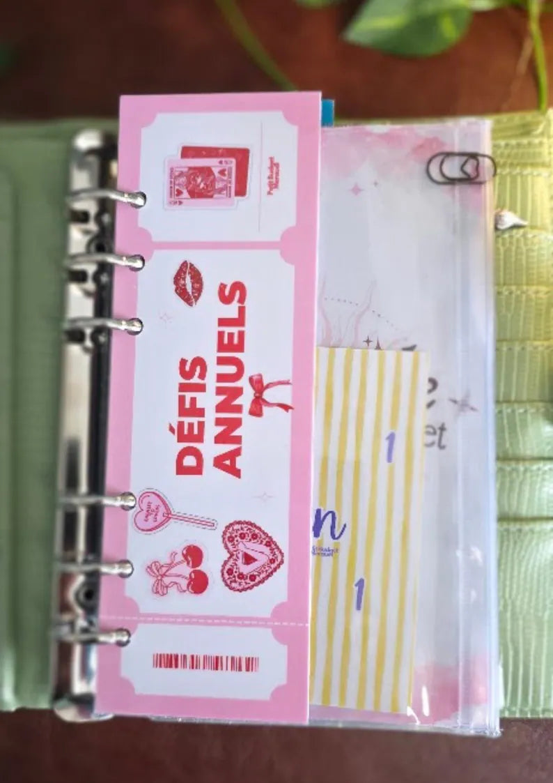 Marque-page pour classeur A6